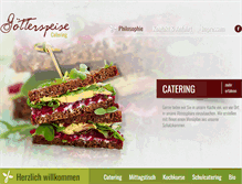 Tablet Screenshot of goetterspeise-catering.de